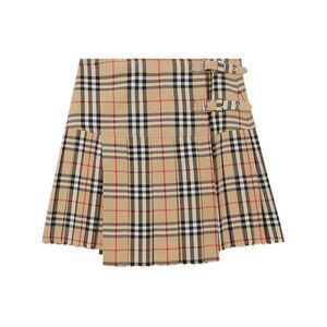 Burberry London England Women Vintage Check Wool Miniskirt